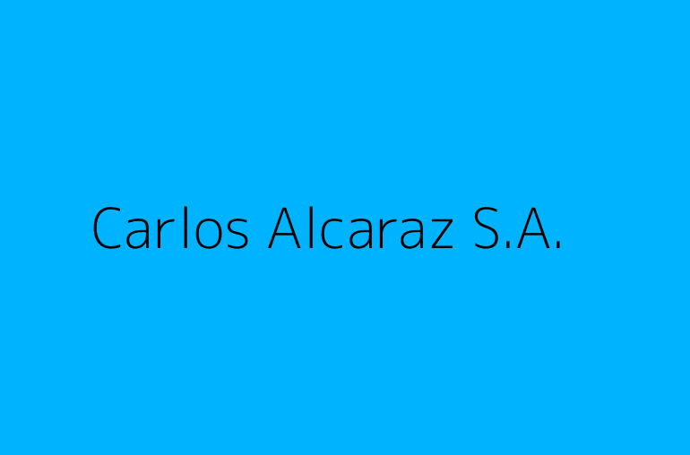 Carlos Alcaraz S.A.